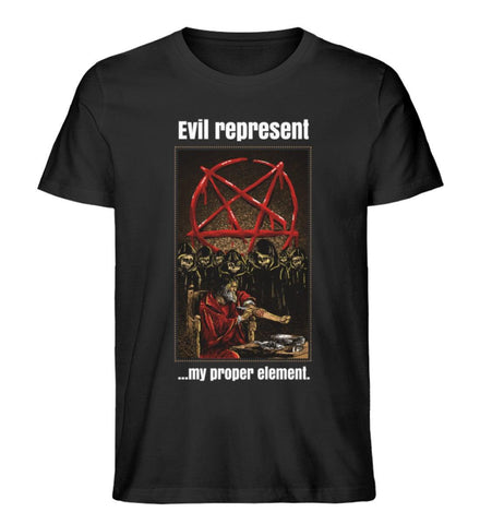 Bio-Baumwoll T-Shirt Faust "Evil" - Vestes non Verba